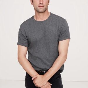 Banana Republic Luxe Touch Cotton T-Shirt | Gray